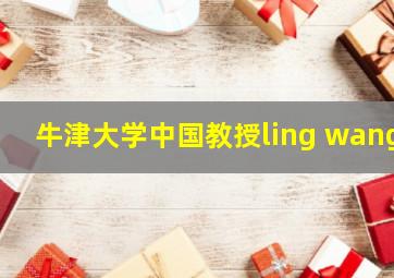 牛津大学中国教授ling wang